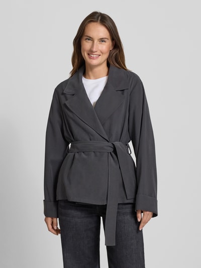 Jake*s Casual Jack met strikceintuur Donkergrijs - 4