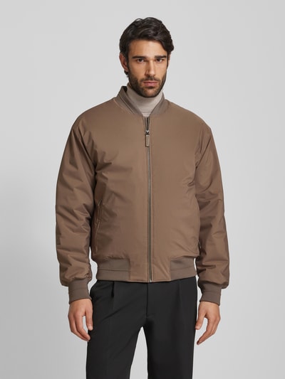 CK Calvin Klein Bomberjacke mit Reißverschluss Modell 'HERO' Beige 4