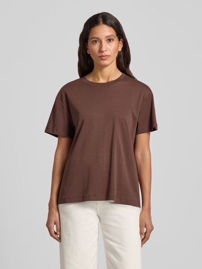 Stefanel T-shirt met ronde hals Donkergrijs - 4