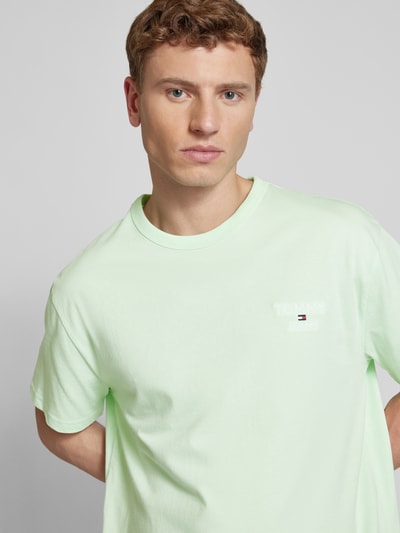 Tommy Jeans T-Shirt mit Label-Stitching Mint 3