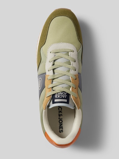 Jack & Jones Sneaker mit Kontrastbesatz Modell 'ROBIN COMBO' Oliv 3