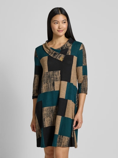 Apricot Sukienka mini o kroju regular fit z efektem dzianiny Zielony 4