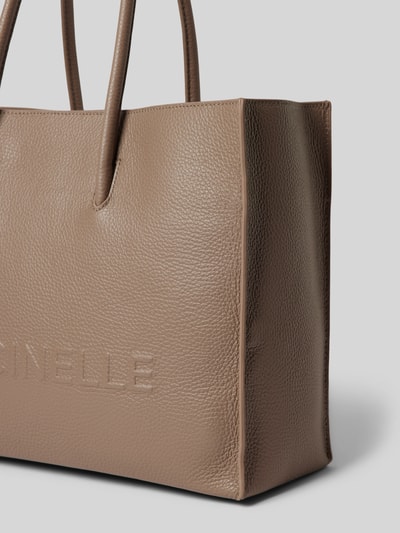 Coccinelle Shopper met structuurmotief, model 'MYRTHA' Taupe - 3