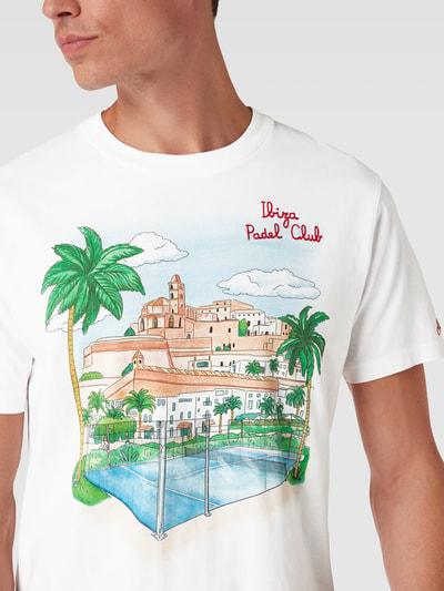 MC2 Saint Barth T-Shirt mit Label-Print Weiss 3