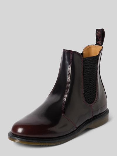 Dr. Martens Buty chelsea z profilowaną gumową podeszwą model 'Flora' Bordowy 1
