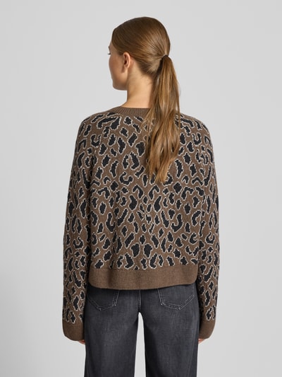 Armedangels Loose fit gebreide pullover van zuivere wol, model 'DILIRIAA LAOPAA' Taupe - 5