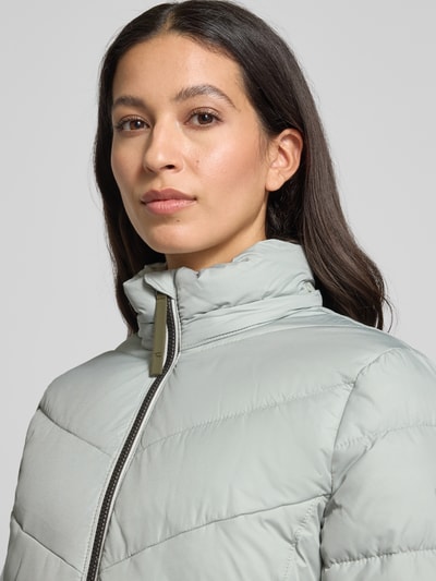 camel active Lange gewatteerde jas met tweewegritssluiting Mintgroen - 3