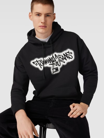 Tommy Jeans Hoodie met kangoeroezak Zwart - 3