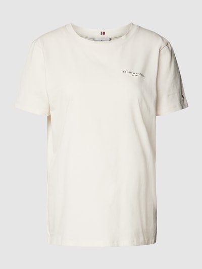 Tommy Hilfiger T-Shirt mit Label-Print Weiss 2