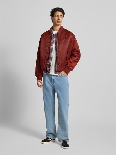Calvin Klein Jeans Bomberjacke mit Label-Stitching Rot 1