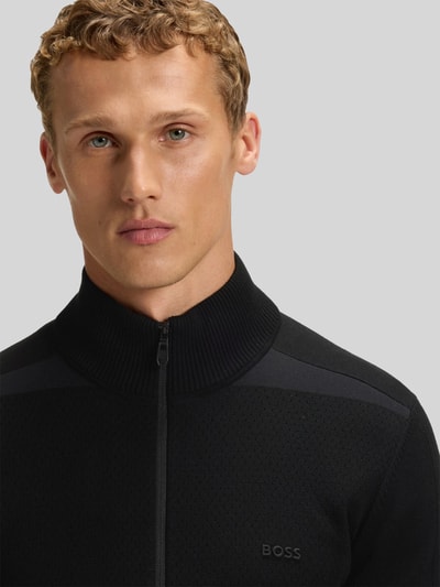 BOSS Green Regular Fit Sweatjacke aus Viskose-Mix Modell 'KN_LEAGUE FZ' Black 3