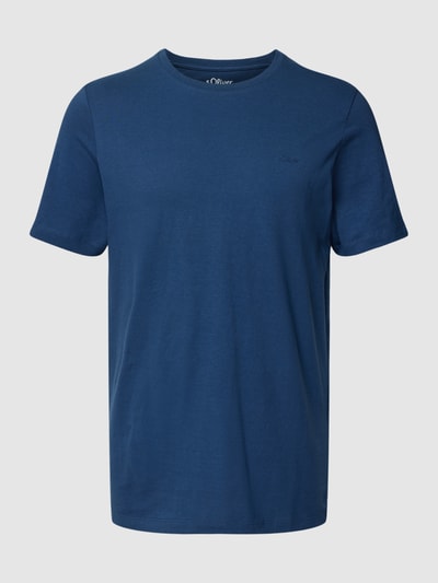 s.Oliver RED LABEL T-Shirt mit Logo-Stitching Blau 2