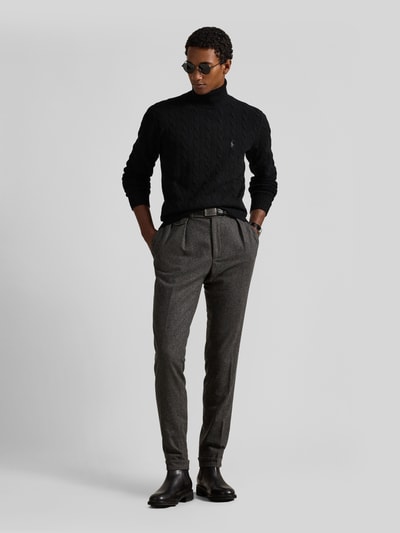 Polo Ralph Lauren Slim Fit Pullover aus Woll-Kaschmir-Mix Black 1