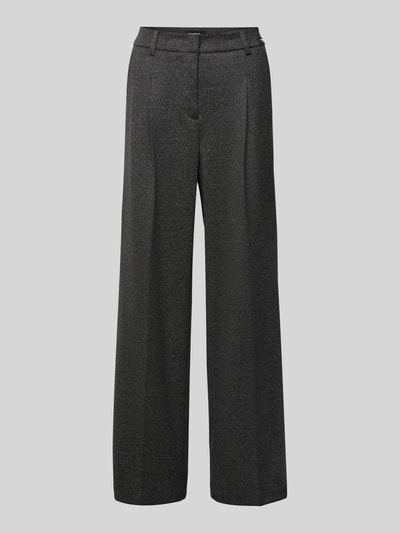 Cambio Pantalon met persplooien, model 'AMELIE' Middengrijs gemêleerd - 1