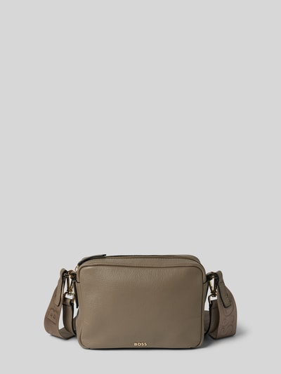 BOSS Crossbody Bag aus echtem Leder Modell 'Alyce' Taupe 2