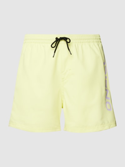 ONeill Badehose mit Label-Print Modell 'Cali' Neon Gelb 2