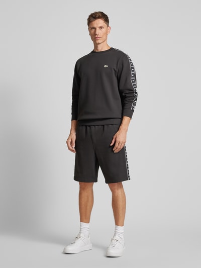 Lacoste Regular Fit Sweatshorts mit elastischem Bund Black 1