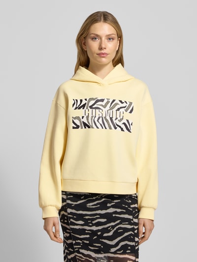 Marc Cain Hoodie mit Kapuze Hellgelb 4