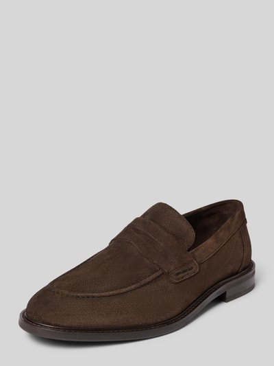 Gant Lederloafers mit Blockabsatz Modell 'Lozham' Dunkelbraun 1