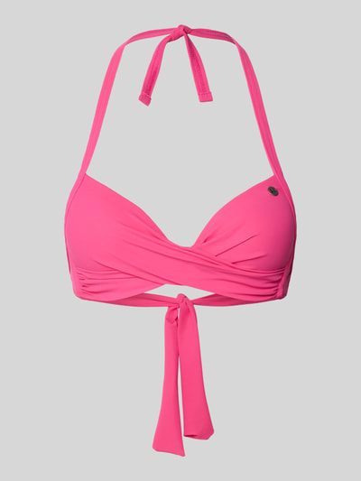 Banana Moon Bikini-Oberteil mit Schnürverschluss Modell 'EYRO' Rosa 1