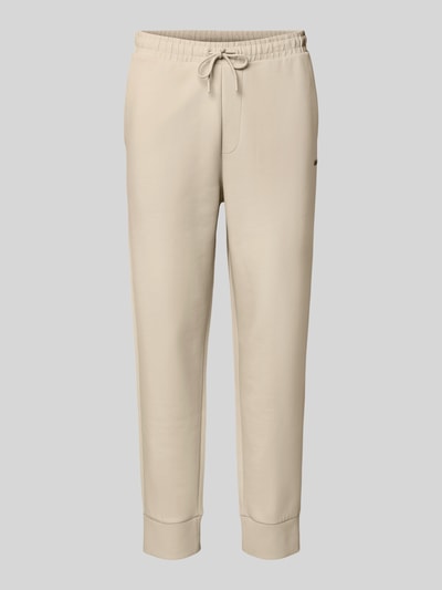 BOSS Green Regular fit sweatpants van katoenmix Beige - 2