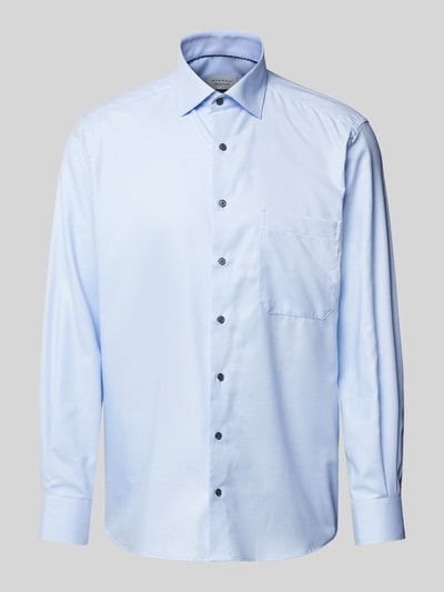 ETERNA Comfort fit zakelijk overhemd met kentkraag Bleu - 2