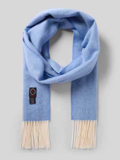 Ascot Schal aus Woll-Kaschmir-Mix Bleu 1