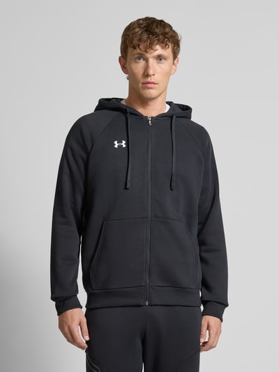 Under Armour Sweatjack met kangoeroezak Zwart - 4