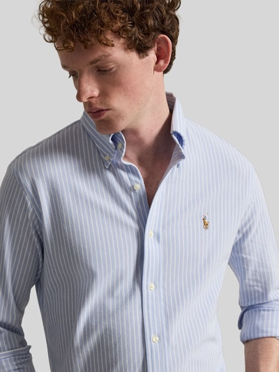 Polo Ralph Lauren Regular Fit Freizeithemd aus reiner Baumwolle Hellblau 3