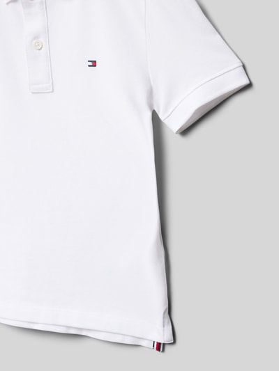 Tommy Hilfiger Kids Regular Fit Poloshirt aus reiner Baumwolle Weiss 2
