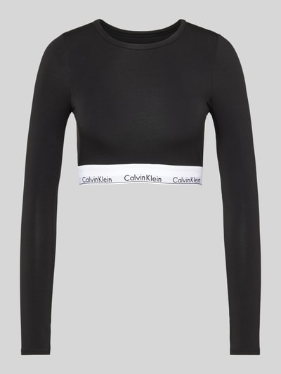 Calvin Klein Underwear Cropped Longsleeve mit Rundhalsausschnitt Black 1