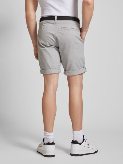 Tom Tailor Denim Regular Fit Chino-Shorts mit Gürtel Hellgrau 5