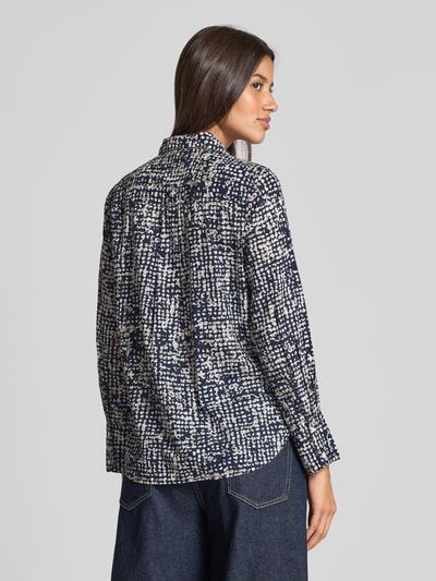 Tom Tailor Regular Fit Hemdbluse aus Baumwoll-Modal-Mix Marine 5