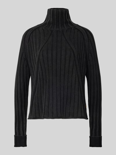 G-Star Raw Sweter z dzianiny ze stójką Czarny 2