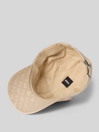 Productfoto, Basecap uit pure katoen Modell 'ZED-M' van BOSS in effen beige, met leostructuur, logo-applicatie, verstelbare sluiting, twilltextuur
