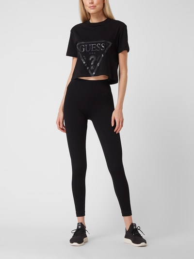 Guess Activewear Sportlegging met ribstructuur - antibacterieel  Zwart - 1