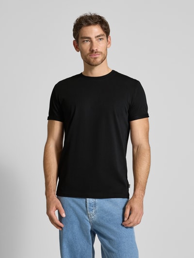 Les Deux T-Shirt mit Rundhalsausschnitt Modell 'Norregaard' Black 4