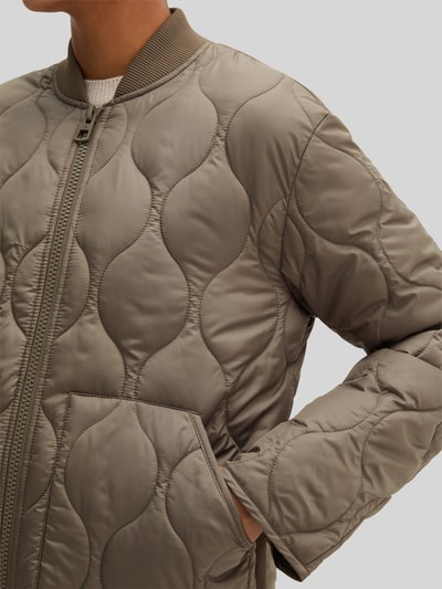 Marc O'Polo Relaxed Fit Bomberjacke mit gesteppter Struktur Taupe 3