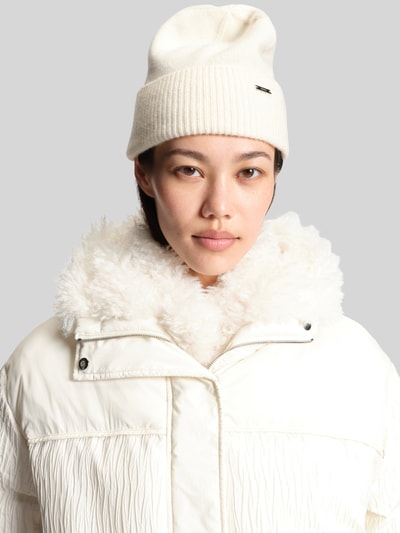 BOSS Muts van kasjmier, model 'LONESTA' Offwhite - 1