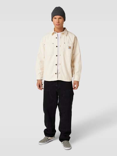 Carhartt Work In Progress Overshirt met borstzakken, model 'DERBY' Offwhite - 1