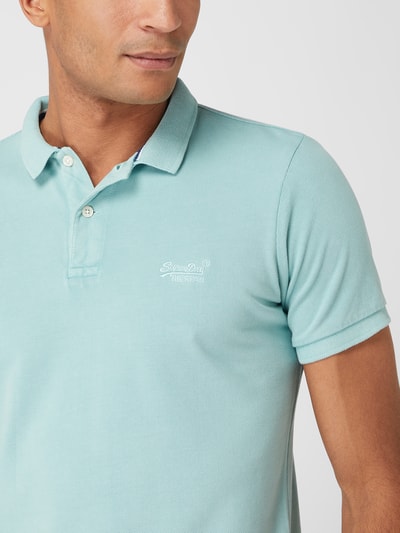 Superdry Katoenen poloshirt  Mintgroen gemêleerd - 3