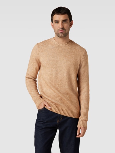 Fynch-Hatton Strickpullover in Melange-Optik Camel 4