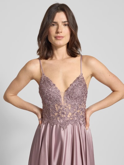 Mascara Abendkleid mit Herz-Ausschnitt Rose 3