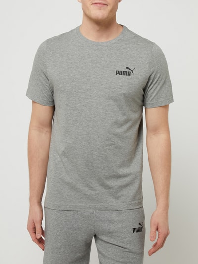 PUMA PERFORMANCE T-Shirt mit Label-Print Mittelgrau Melange 4