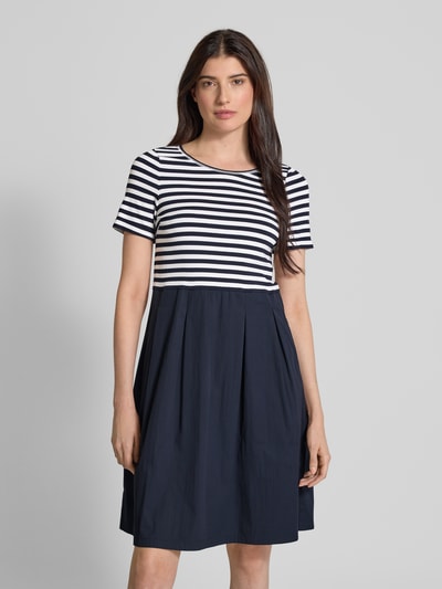 ROBE LÉGÈRE Sukienka o długości do kolan z kontrafałdą Granatowy 4