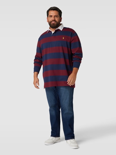 Polo Ralph Lauren Big & Tall PLUS SIZE Poloshirt mit Polokragen Modell 'RUGBY' Marine 1