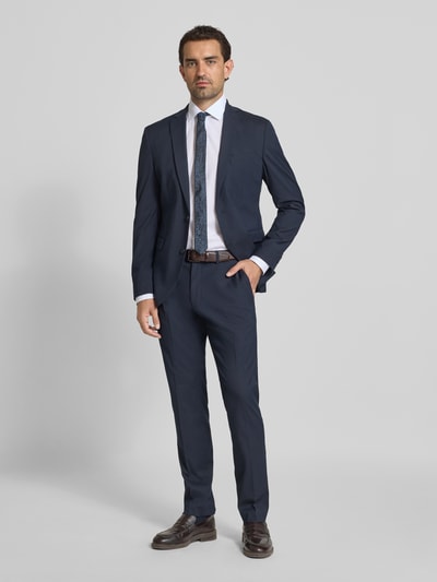 s.Oliver BLACK LABEL Straight Leg Anzughose mit Viskose-Anteil Dunkelblau 1