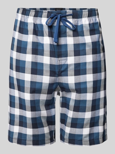 Schiesser Pyjama-Shorts mit Eingrifftaschen Blau 1