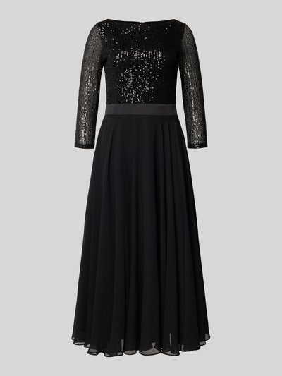 Swing Cocktailkleid mit U-Boot-Ausschnitt Black 2