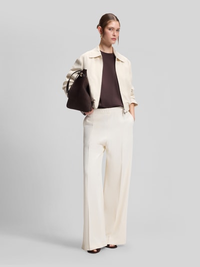 BOSS Relaxed Fit Wide Leg Hose Modell 'TAJILA' Offwhite 1